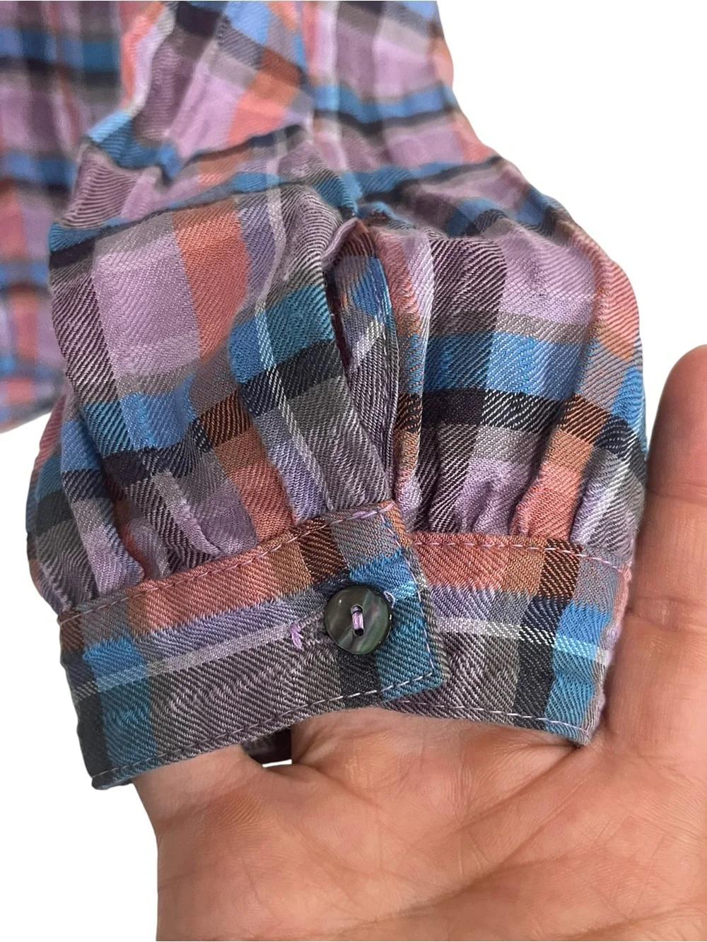 XIRENA | Purple‎ Plaid women's Nicholson shirt XS